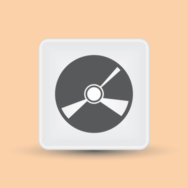 Vektör CD veya DVD simgesi