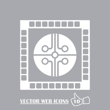 CPU. Web simge vektör