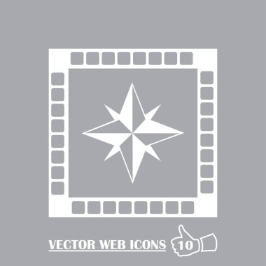 Pusula gül web simgesi