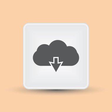 Download bulut veya simge yükleyin. Yukarı veya aşağı okları