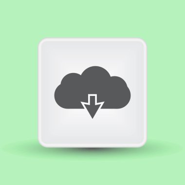 Download bulut veya simge yükleyin. Yukarı veya aşağı okları