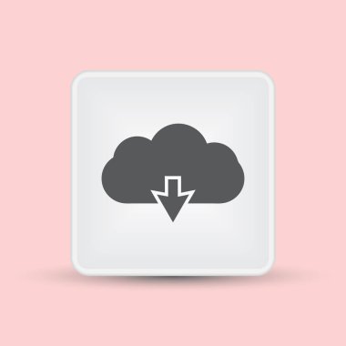 Download bulut veya simge yükleyin. Yukarı veya aşağı okları