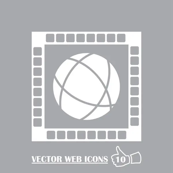 WWW Internet icon. Символ Всемирной паутины. Вектор знака глобуса — стоковый вектор