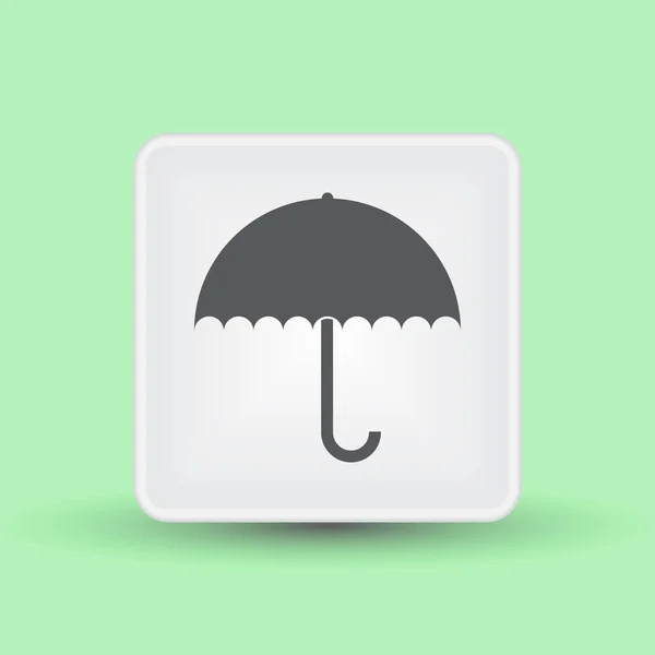 Umbrella Icon vector flat design — Stock Vector