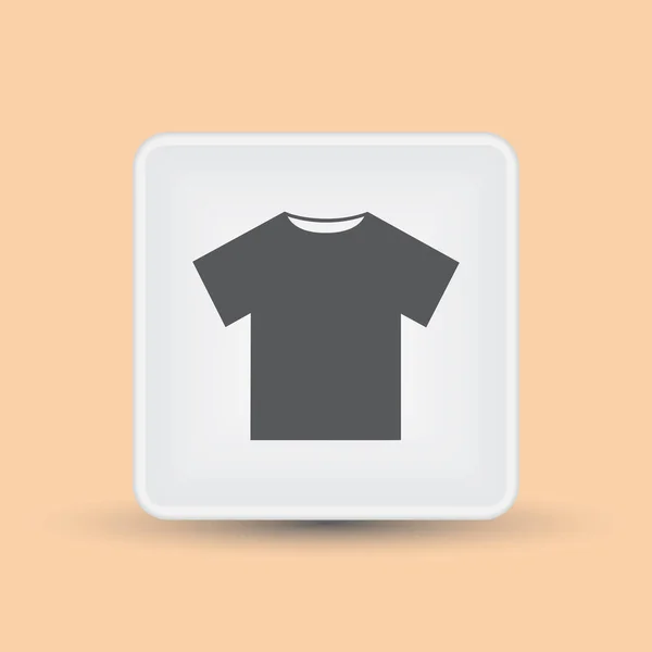 Иконный вектор футболки. стиль веб-дизайна — стоковый вектор