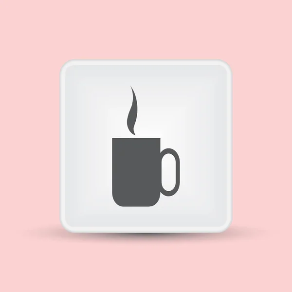 कॉफी कप आइकन वेक्टर इलस्ट्रेशन eps10 . — स्टॉक वेक्टर