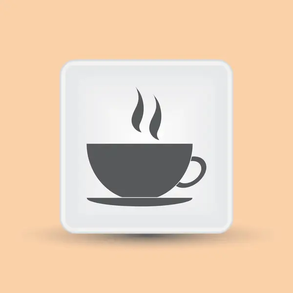Καφές Κύπελλο εικονίδιο διανυσματικά εικονογράφηση eps10. — Διανυσματικό Αρχείο