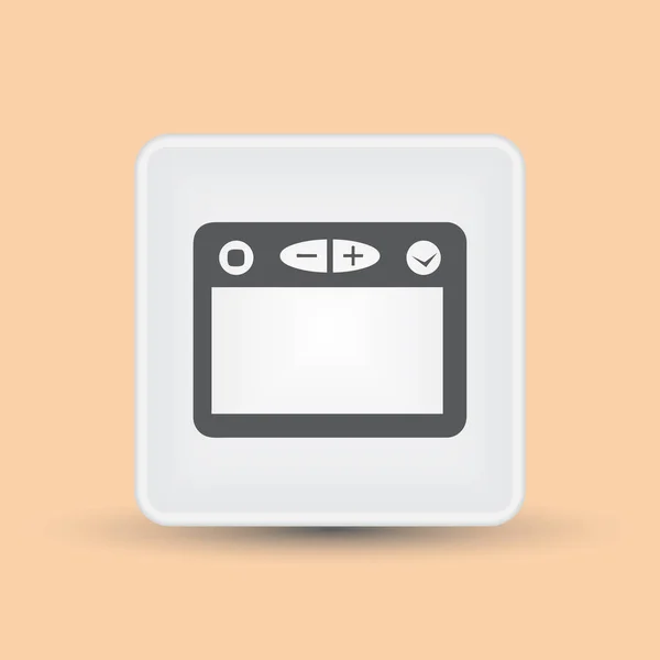 Browser icon. web design — Stock Vector