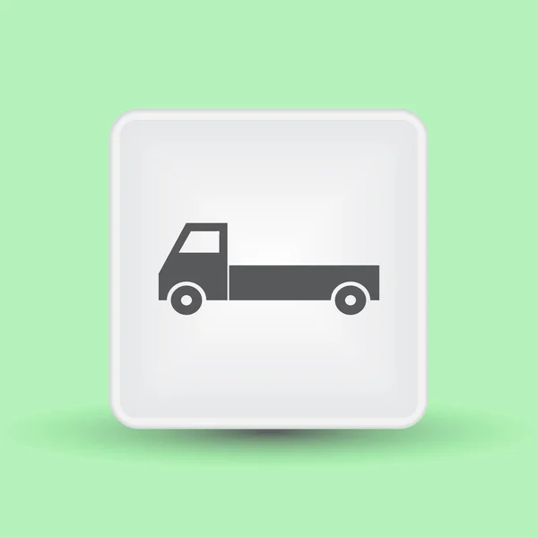 Icono de camión de entrega en segundo plano. Ilustración vectorial . — Vector de stock