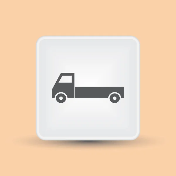 Camion de livraison icône sur fond. Illustration vectorielle . — Image vectorielle