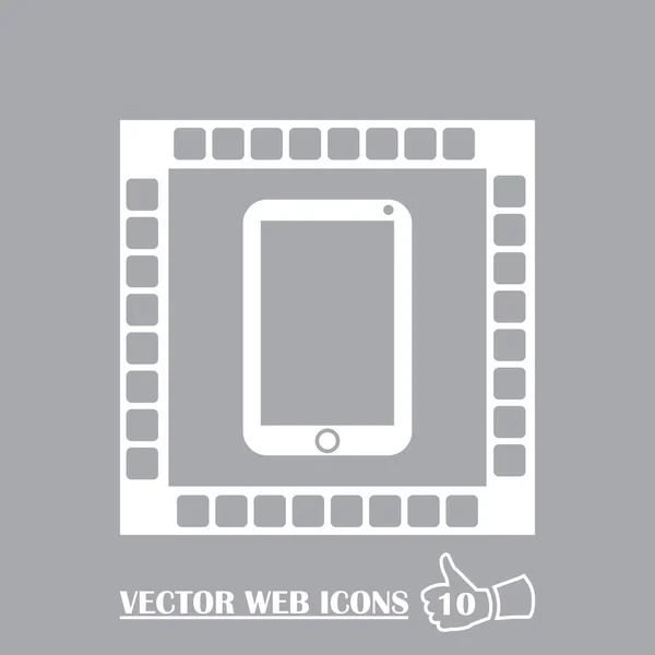 Smartphone icon, vector illustration — Stock Vector