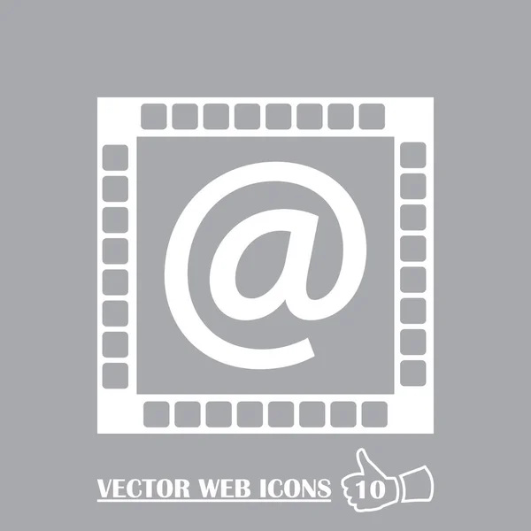 Email segno icona web — Vettoriale Stock