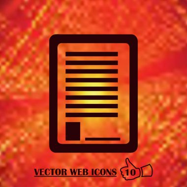 Pano web vektör simgesi