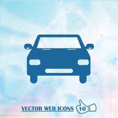 Araba web vektör simgesi