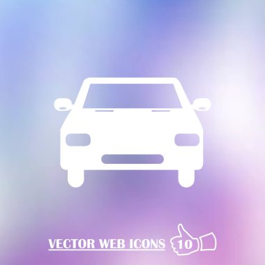Araba web vektör simgesi