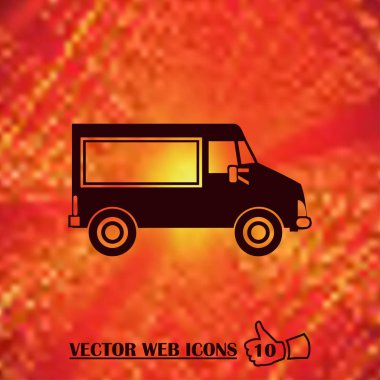 Araba web vektör simgesi