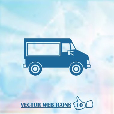 Araba web vektör simgesi