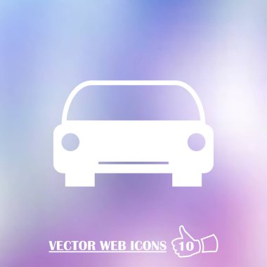 Araba web vektör simgesi