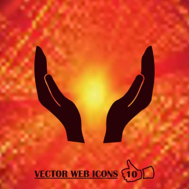 eller web simgesi. vektör