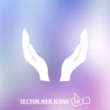 eller web simgesi. vektör