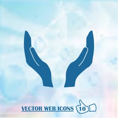 eller web simgesi. vektör