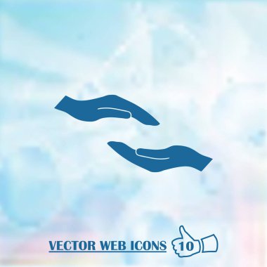 eller web simgesi. vektör