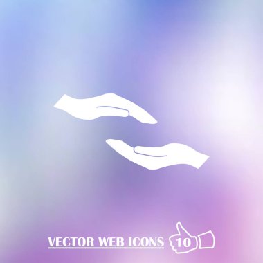 eller web simgesi. vektör