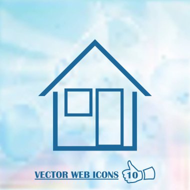 retro tarzı ev simgesini. Web Tasarım