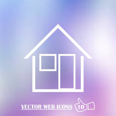 retro tarzı ev simgesini. Web Tasarım