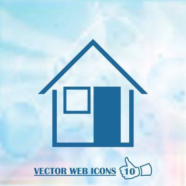 retro tarzı ev simgesini. Web Tasarım