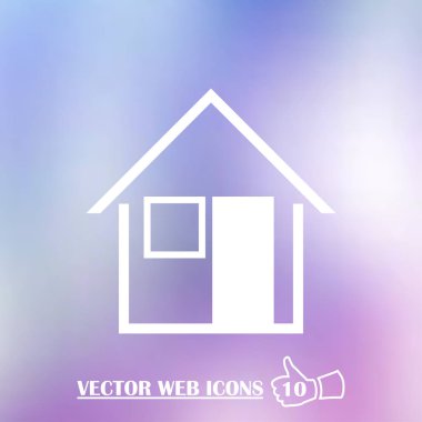 retro tarzı ev simgesini. Web Tasarım