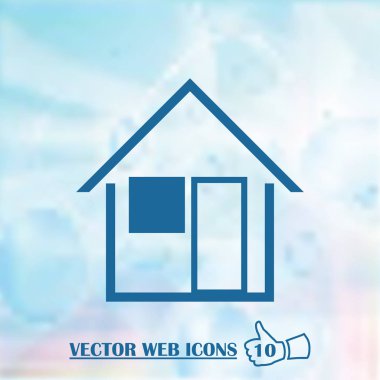 retro tarzı ev simgesini. Web Tasarım