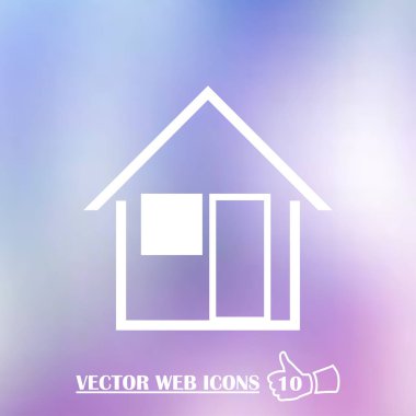 retro tarzı ev simgesini. Web Tasarım