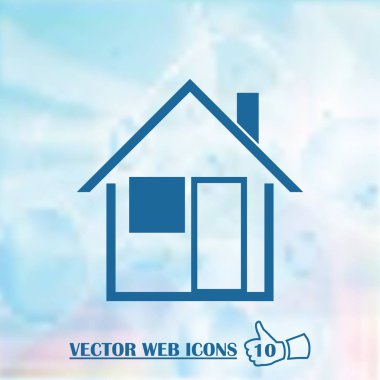 retro tarzı ev simgesini. Web Tasarım