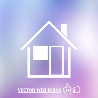 retro tarzı ev simgesini. Web Tasarım