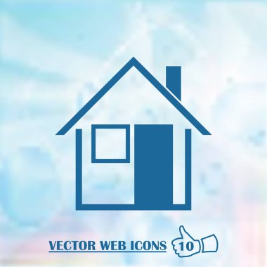 retro tarzı ev simgesini. Web Tasarım