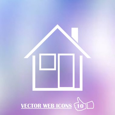 retro tarzı ev simgesini. Web Tasarım