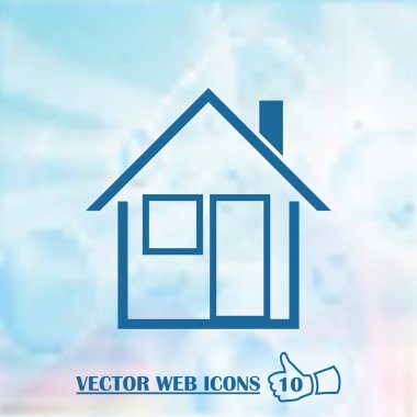 retro tarzı ev simgesini. Web Tasarım