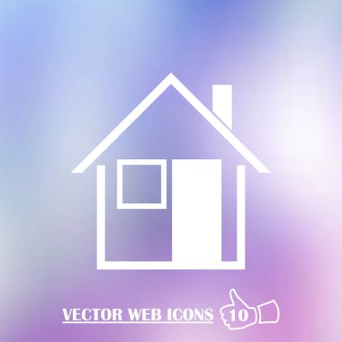 retro tarzı ev simgesini. Web Tasarım