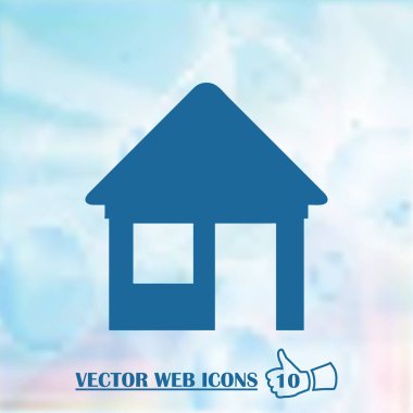 retro tarzı ev simgesini. Web Tasarım