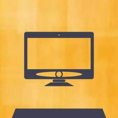 Monitör simgesini. Web tasarım stili