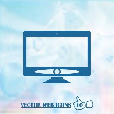 Monitör simgesini. Web tasarım stili
