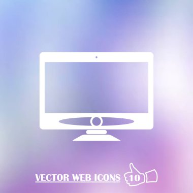 Monitör simgesini. Web tasarım stili