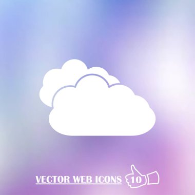 Bulut web simge vektör.