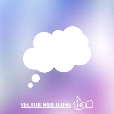 sohbet bulut iletişim simgesi, vektör çizim Eps 10