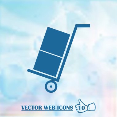 Vektör bavul. Bagaj web tasarım simgesi