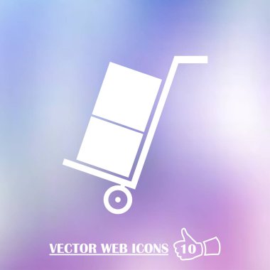 Vektör bavul. Bagaj web tasarım simgesi