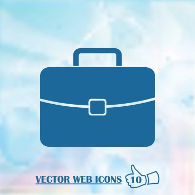 Vektör bavul. Bagaj web tasarım simgesi