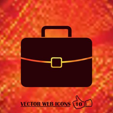 Vektör bavul. Bagaj web tasarım simgesi