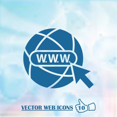 Web sitesi simge. Web tasarım stili